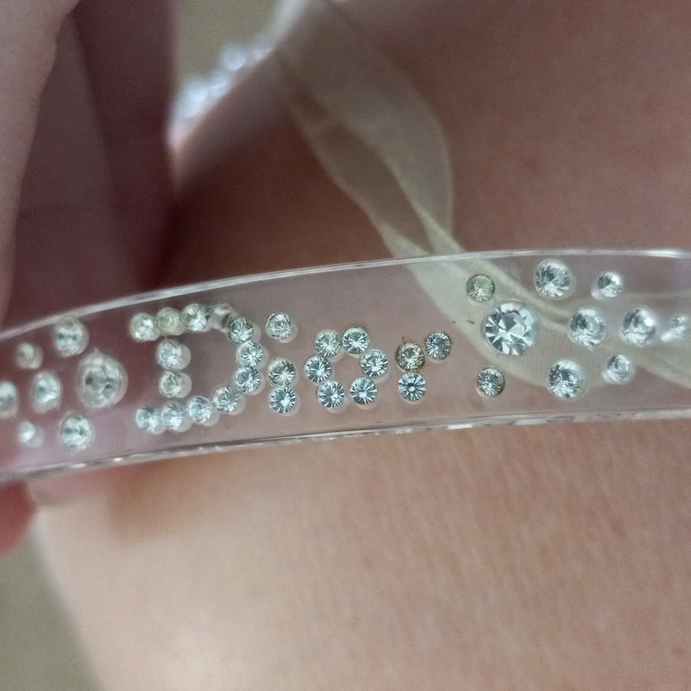 Dior Clear Rhinestone Choker - Picture 5 of 9